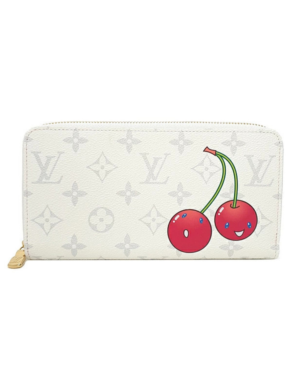 Louis Vuitton LV TM Monogram Zippy Wallet Takashi Murakami Round Zipper Long